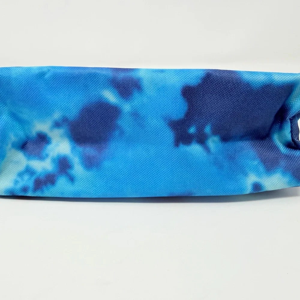 Highlights Blue Abstract Zipper Pencil Case School Supply Pouch Modern Style
